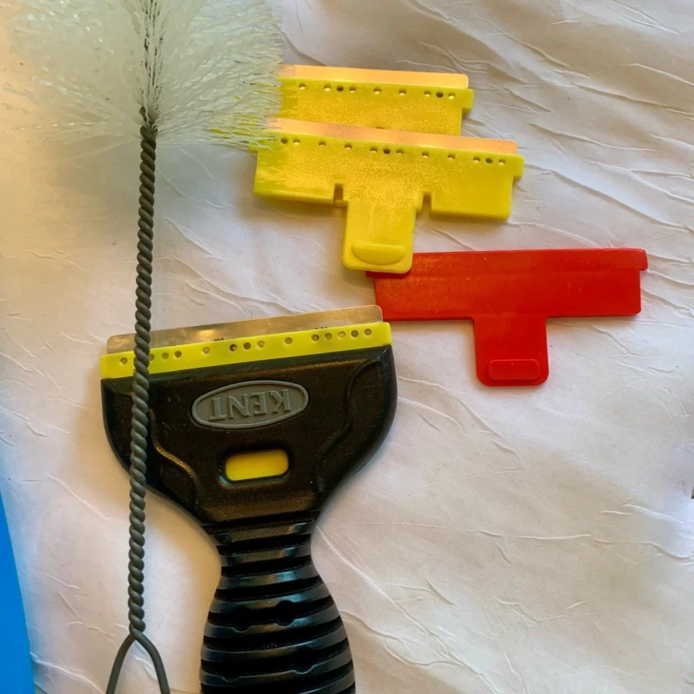 Assorted Cleaning Tools Set with Blue and Yellow Handles